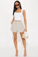 Jane Linen Trouser Short