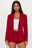 Chloe Micro Trouser Short(Red,XS)