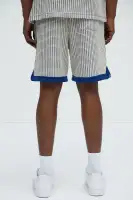 Devin Crochet Contrast Trim Shorts(Blue/combo,S)