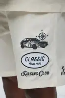 Racing Club Relaxed Drawstring Shorts(Cream,S)