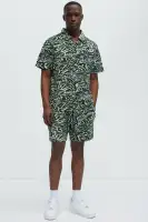 By The Sea Textured Knit Shorts(Green/combo,S)