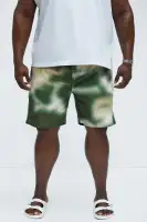 Ground Tie Dye Relaxed Short(Green/combo,S)