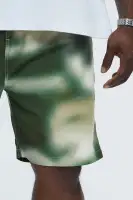 Ground Tie Dye Relaxed Short(Green/combo,S)