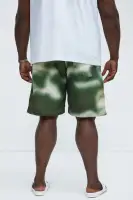 Ground Tie Dye Relaxed Short(Green/combo,S)