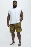 Island Flower Relaxed Short(Brown Combo,S)