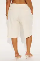 Paloma Linen Bermuda Short(Cream,XS)