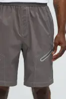 Snap Up Tech Shorts(Dark Grey,S)
