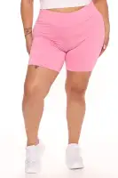Out Of My League Biker Shorts(Pink,S)