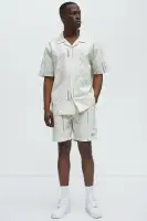 Strokes Poplin Relaxed Shorts(Cream,S)