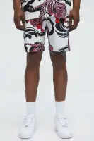 Tiger Waves Relaxed Shorts
