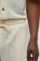 Valor Drawstring Striped Shorts(Cream,S)