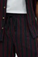 Colt Drawstring Striped Shorts(Burgundy/combo,S)