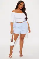 Harlow Womens Sequin Short (Blue/combo,XS)