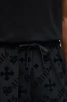 Saints and Crosses All Over Flocking Shorts(Black,S)