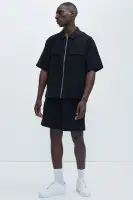 Gerrish Textured Shorts(Black,S)