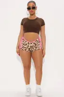 Not Your Wife Leopard Micro Short