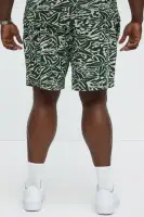 By The Sea Textured Knit Shorts(Green/combo,S)