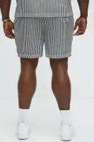 Summit Drawstring Zig Zag Shorts(Grey/combo,S)