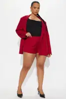 Chloe Micro Trouser Short(Red,XS)