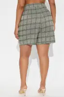 Let's Talk Business Trouser Bermuda Short(Grey/combo,XS)