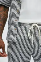 Summit Drawstring Zig Zag Shorts(Grey/combo,S)