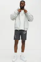 Bad Habits Relaxed Drawstring Shorts(Black,S)