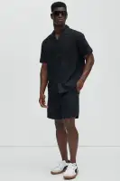Bahamas Linen Shorts(Black,S)