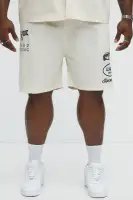 Racing Club Relaxed Drawstring Shorts(Cream,S)