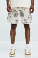 All Over Paisley Mesh Shorts