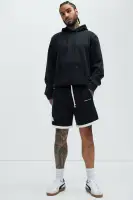 Tyson Contrast Warm Up Shorts(Black/combo,S)