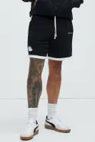 Tyson Contrast Warm Up Shorts(Black/combo,S)