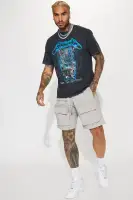In The Field Relaxed Cargo Shorts(Grey,S)