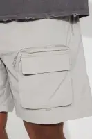 In The Field Relaxed Cargo Shorts(Grey,S)