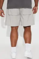 In The Field Relaxed Cargo Shorts(Grey,S)