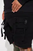 Stay On My Mind Relaxed Utility Short(Black,30)