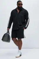 Dennis Relaxed Shorts(Black,S)