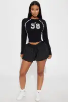 Nevermind You Windbreaker Bubble Short
