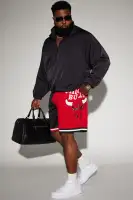 Bulls OG Mesh Shorts(Black/Red,S)