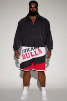 Bulls On The Bias Mesh Shorts(White/combo,S)