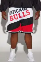 Bulls On The Bias Mesh Shorts(White/combo,S)