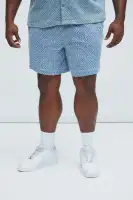 Beck Distressed Casual Shorts(Blue Wash,S)