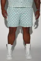 Bravo Basketball Shorts(Light Blue Wash,S)