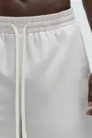 Herringbone Lightweight Warm Up Shorts(Cream,S)