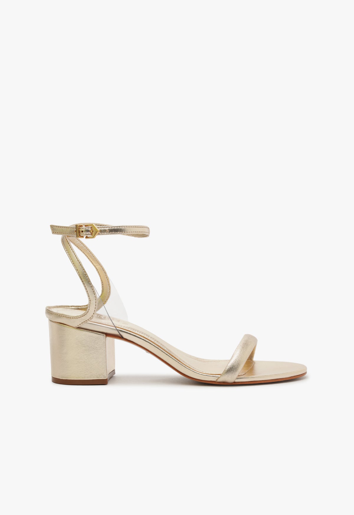 Skye Metallic Nappa & Vinyl Sandal