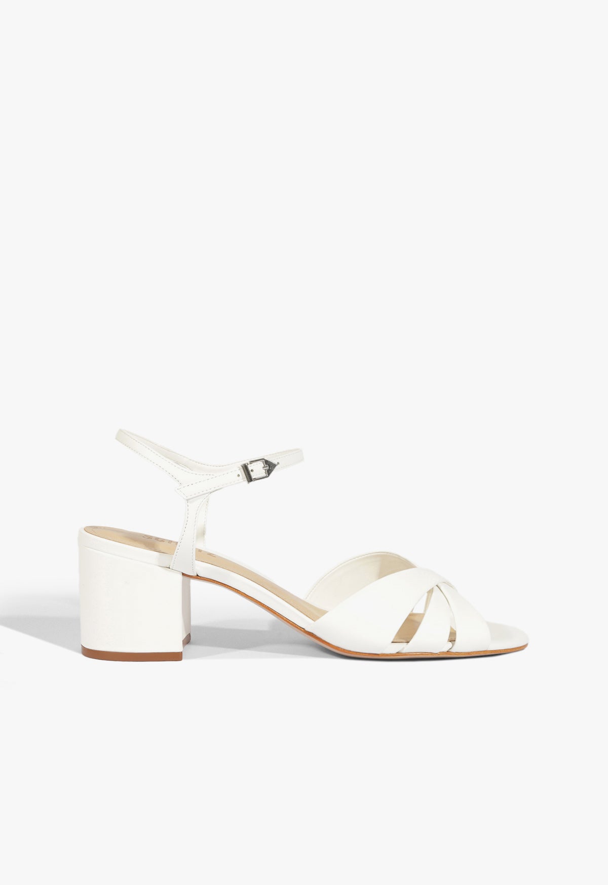 Keefa Mid Block Leather Sandal