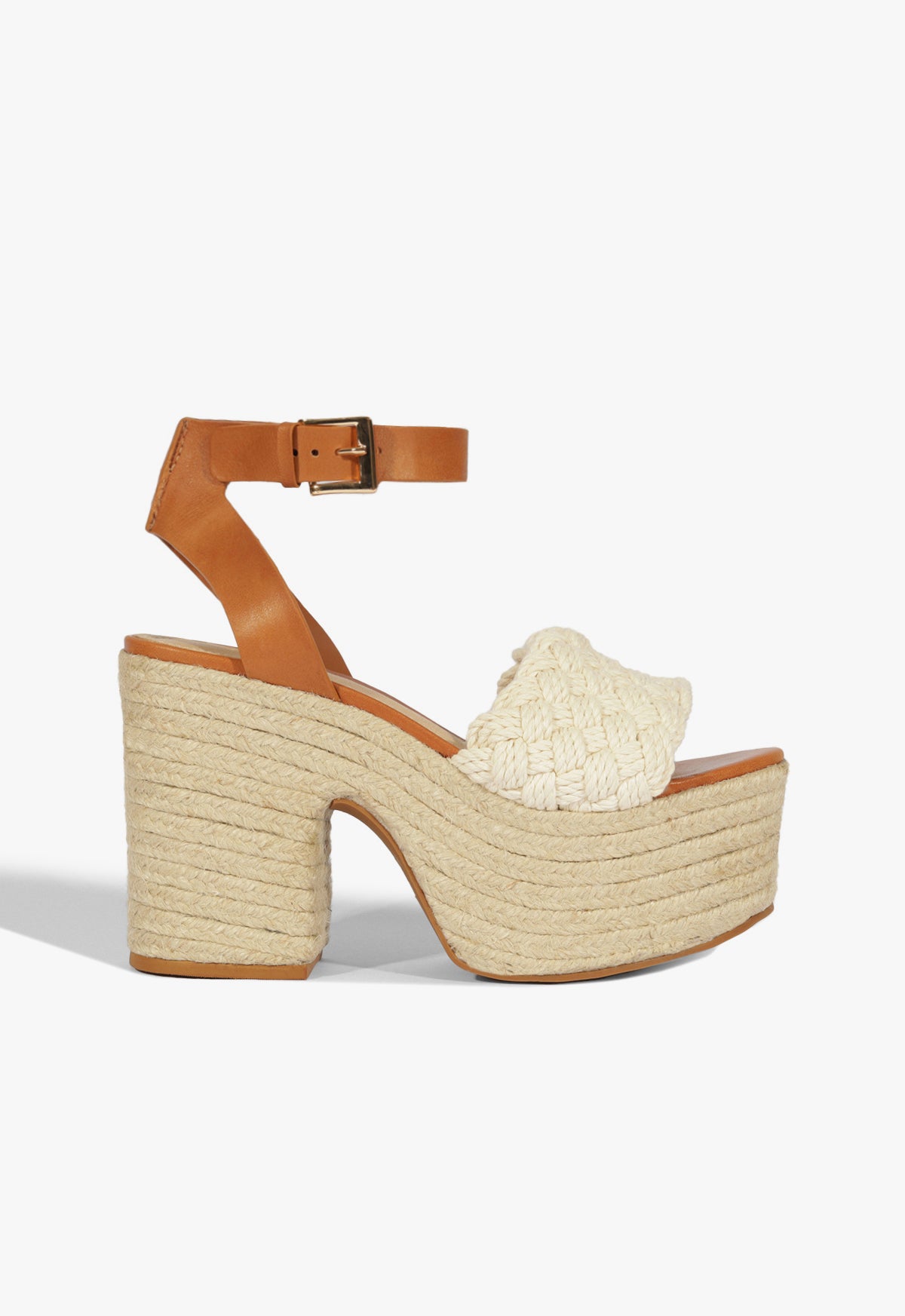Isabel Cutout Leather Sandal