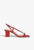 Heloise Mid Block Leather Sandal