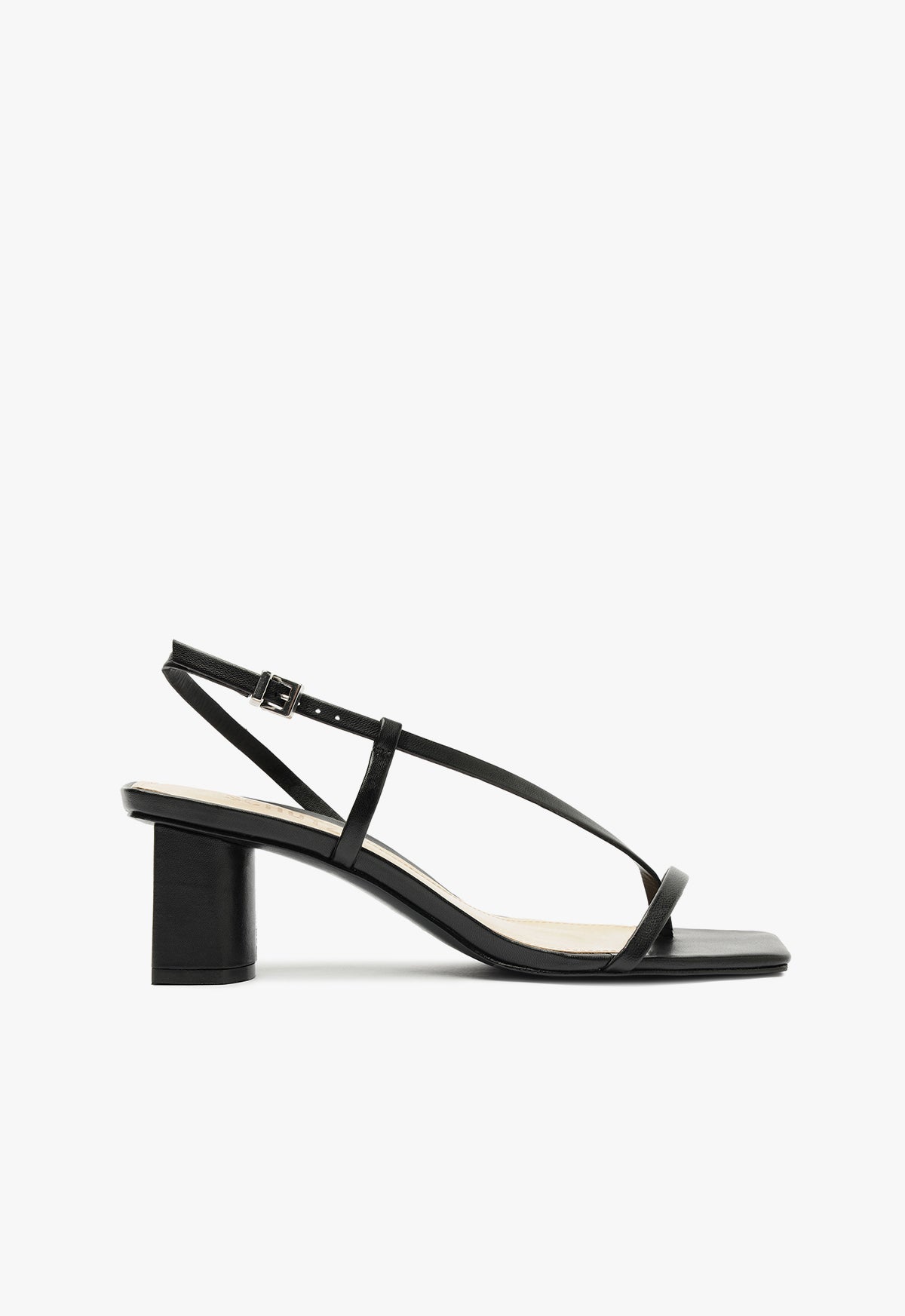 Heloise Mid Block Leather Sandal