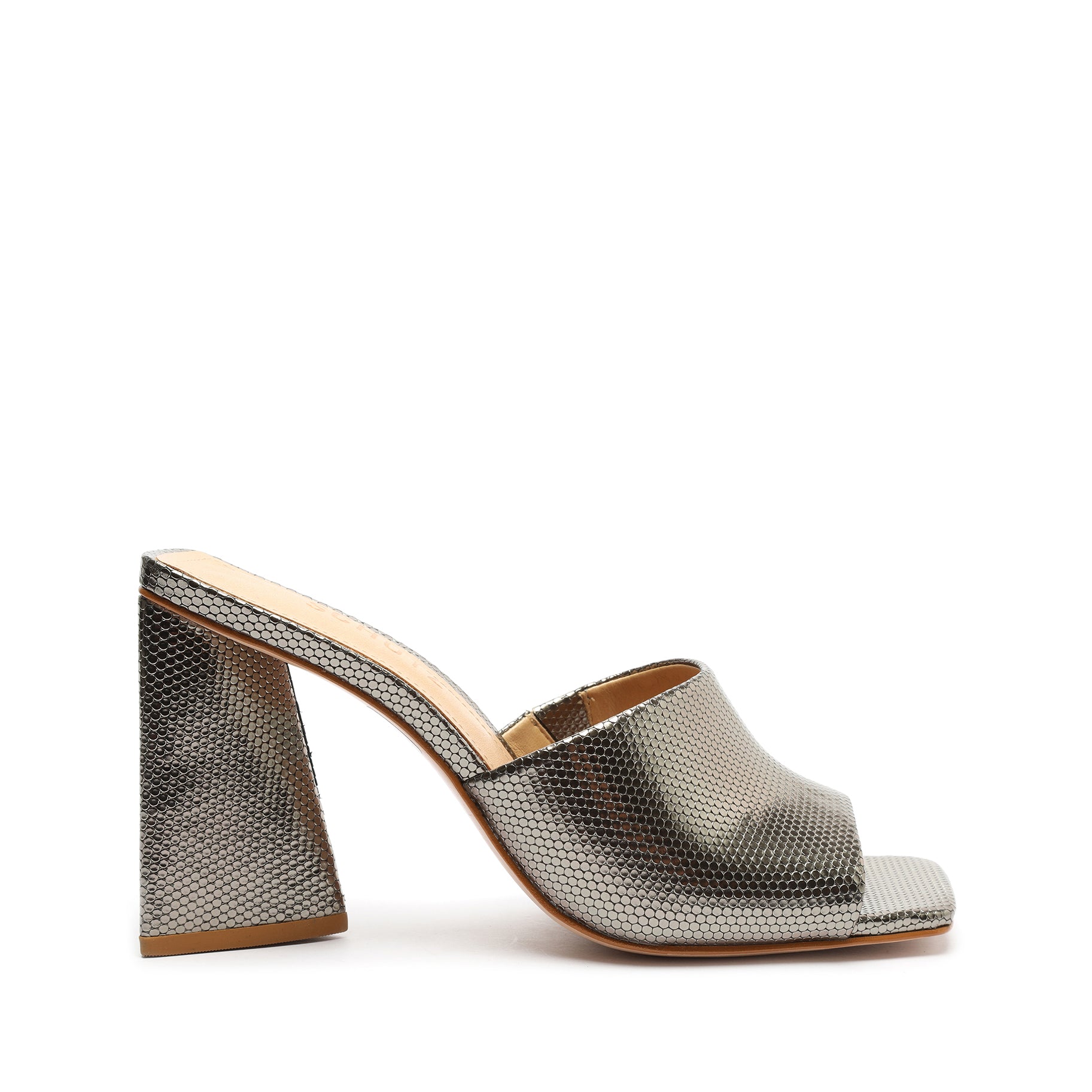 Lizah Metallic Leather Sandal