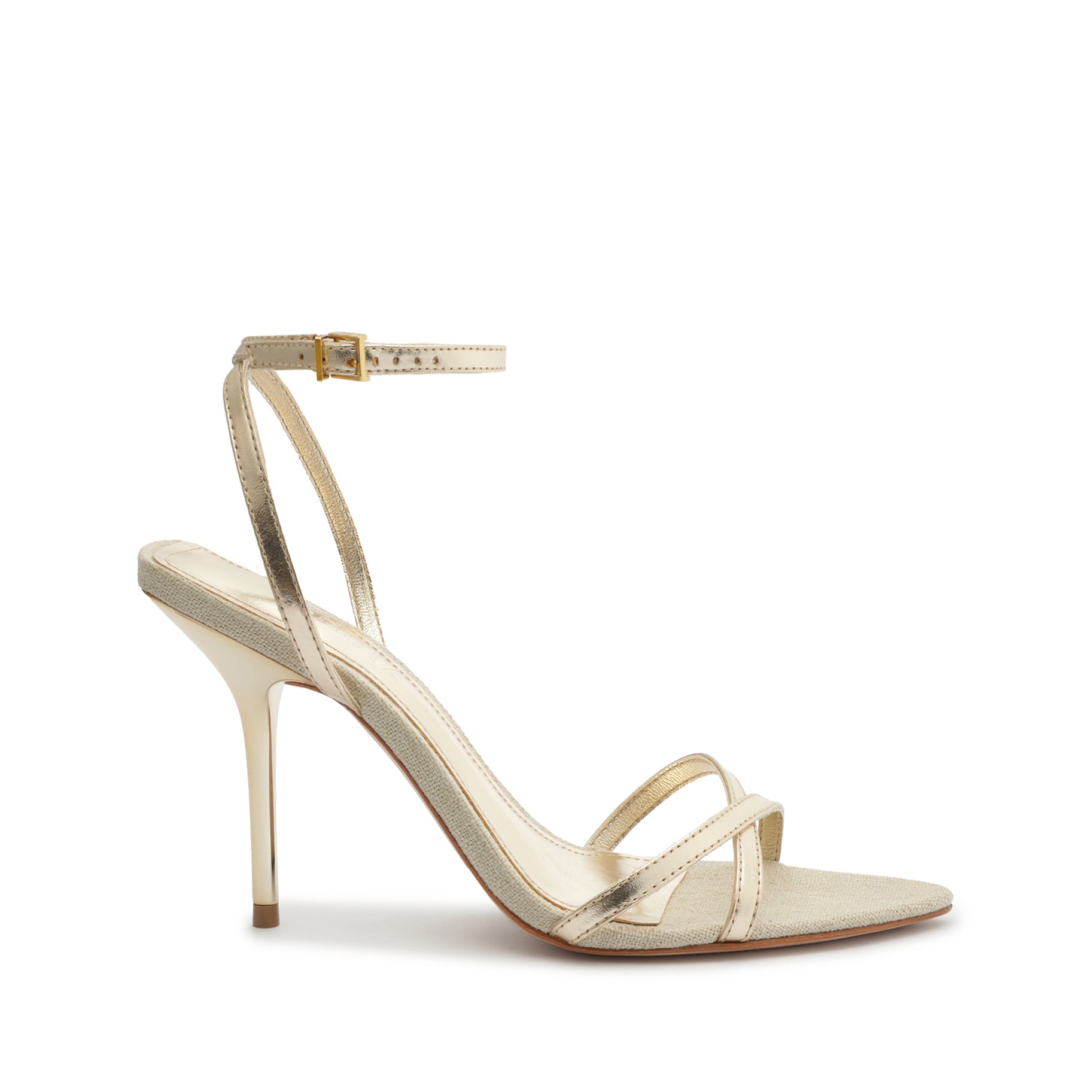 Claudia Metallic Leather Sandal